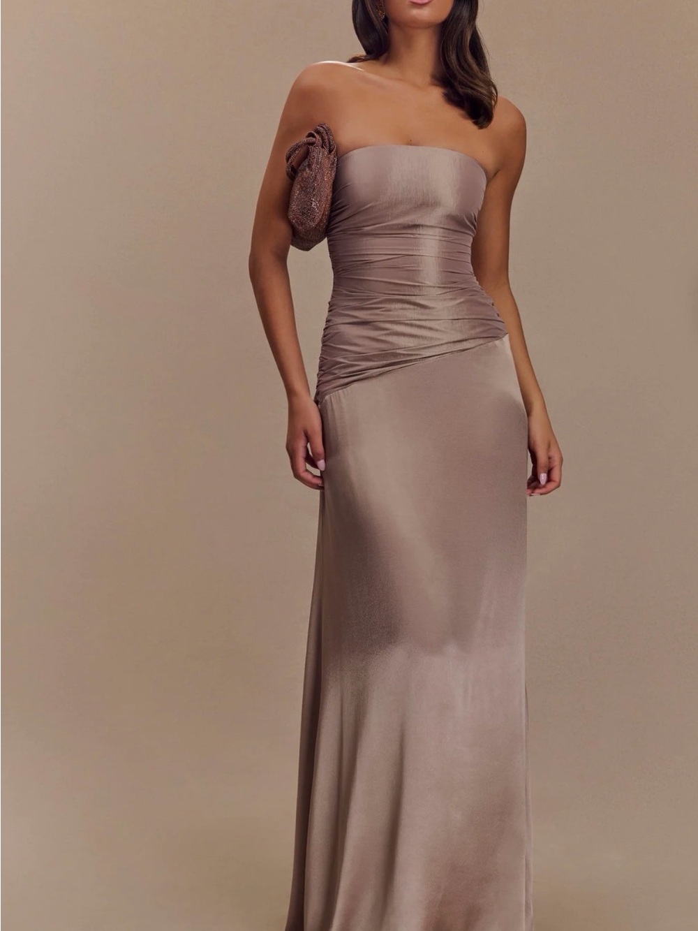 MESHKI strapless Serena dress